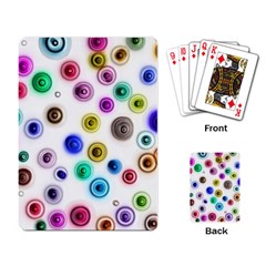 Colorful Concentric Circles              Playing Cards Single Design