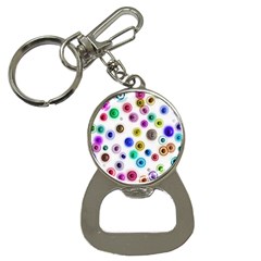 Colorful concentric circles              Bottle Opener Key Chain