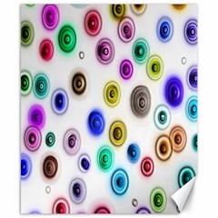 Colorful concentric circles              Canvas 8  x 10 