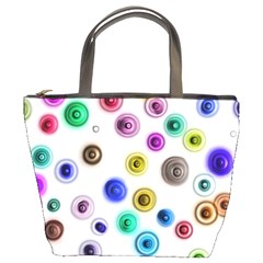 Colorful concentric circles         Bucket Bag