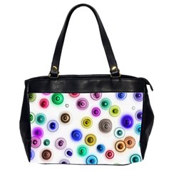 Colorful concentric circles              Oversize Office Handbag (2 Sides)