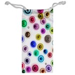 Colorful concentric circles              Jewelry Bag Back