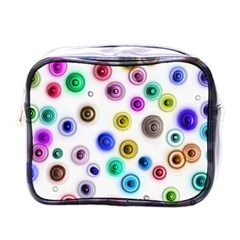 Colorful concentric circles              Mini Toiletries Bag (One Side)