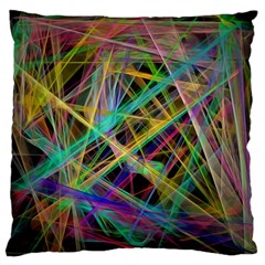 Colorful Laser Lights       Standard Flano Cushion Case (two Sides) by LalyLauraFLM