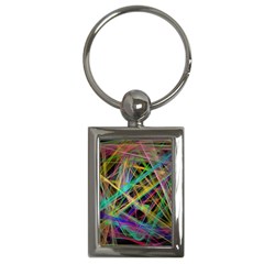 Colorful Laser Lights             Key Chain (rectangle) by LalyLauraFLM