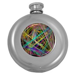 Colorful Laser Lights             Hip Flask (5 Oz) by LalyLauraFLM