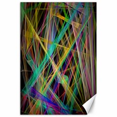 Colorful Laser Lights             Canvas 20  X 30  by LalyLauraFLM