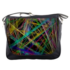 Colorful Laser Lights             Messenger Bag by LalyLauraFLM