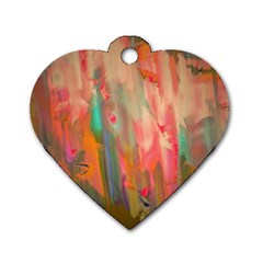 Painting              Dog Tag Heart (one Side) by LalyLauraFLM