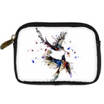 Colorful Love Birds Illustration With Splashes Of Paint Digital Camera Cases Front