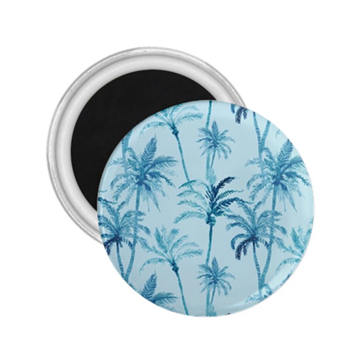 Watercolor Palms Pattern  2.25  Magnets