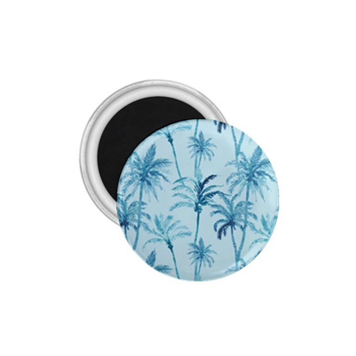 Watercolor Palms Pattern  1.75  Magnets