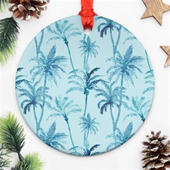 Watercolor Palms Pattern  Ornament (round) by TastefulDesigns