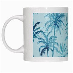 Watercolor Palms Pattern  White Mugs by TastefulDesigns