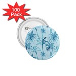 Watercolor Palms Pattern  1.75  Buttons (100 pack)  Front