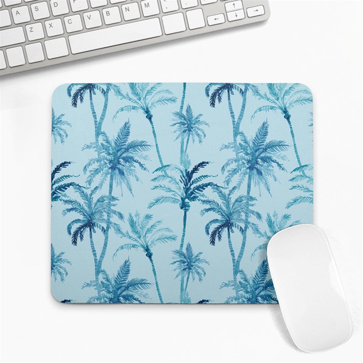 Watercolor Palms Pattern  Large Mousepads