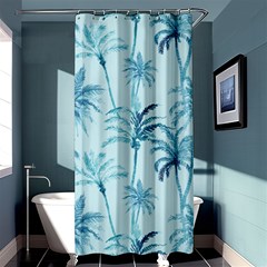 Watercolor Palms Pattern  Shower Curtain 36  X 72  (stall)  by TastefulDesigns