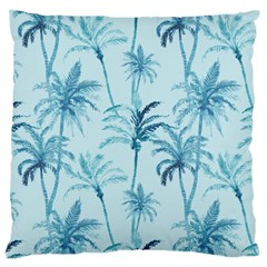 Watercolor Palms Pattern  Large Cushion Case (two Sides) by TastefulDesigns