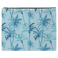 Watercolor Palms Pattern  Cosmetic Bag (xxxl)  by TastefulDesigns