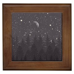 Night Full Star Framed Tiles by berwies