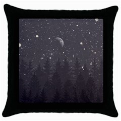 Night Full Star Throw Pillow Case (black) by berwies