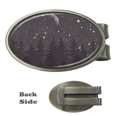 Night Full Star Money Clips (oval)  by berwies