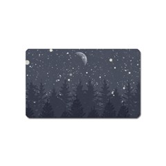 Night Full Star Magnet (name Card) by berwies