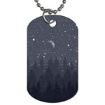 Night Full Star Dog Tag (One Side) Front