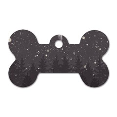 Night Full Star Dog Tag Bone (two Sides) by berwies