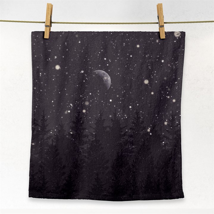 Night Full Star Face Towel