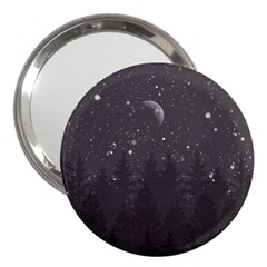 Night Full Star 3  Handbag Mirrors by berwies