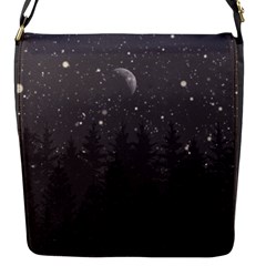 Night Full Star Flap Messenger Bag (s) by berwies