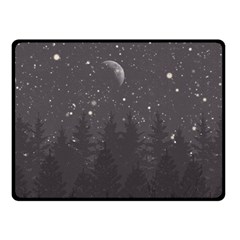 Night Full Star Double Sided Fleece Blanket (small) 