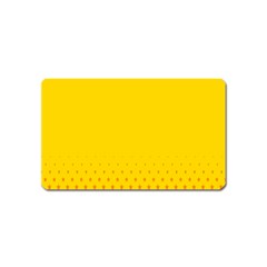 Yellow Star Light Space Magnet (name Card) by Mariart