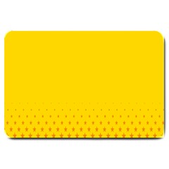 Yellow Star Light Space Large Doormat  by Mariart