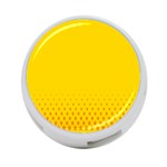 Yellow Star Light Space 4-Port USB Hub (Two Sides)  Back