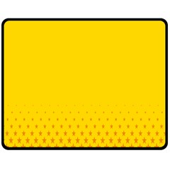 Yellow Star Light Space Fleece Blanket (medium)  by Mariart