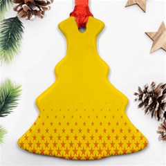 Yellow Star Light Space Ornament (christmas Tree)  by Mariart