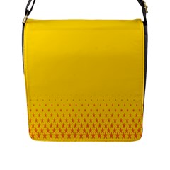 Yellow Star Light Space Flap Messenger Bag (l)  by Mariart