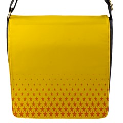 Yellow Star Light Space Flap Messenger Bag (s) by Mariart