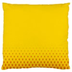 Yellow Star Light Space Large Flano Cushion Case (One Side) Front