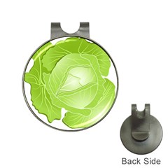 Cabbage Leaf Vegetable Green Hat Clips With Golf Markers by Mariart