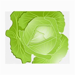 Cabbage Leaf Vegetable Green Small Glasses Cloth by Mariart