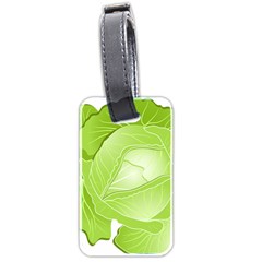 Cabbage Leaf Vegetable Green Luggage Tags (two Sides) by Mariart