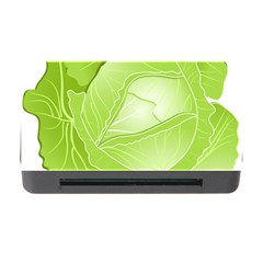 Cabbage Leaf Vegetable Green Memory Card Reader With Cf by Mariart