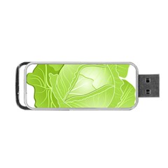 Cabbage Leaf Vegetable Green Portable Usb Flash (one Side)