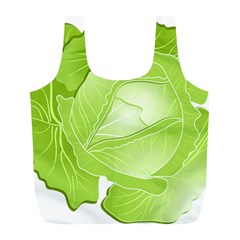 Cabbage Leaf Vegetable Green Full Print Recycle Bags (l)  by Mariart