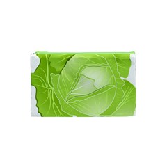 Cabbage Leaf Vegetable Green Cosmetic Bag (xs) by Mariart