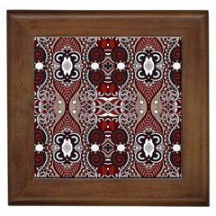 Batik Fabric Framed Tiles by Mariart