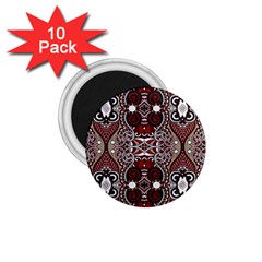 Batik Fabric 1 75  Magnets (10 Pack) 